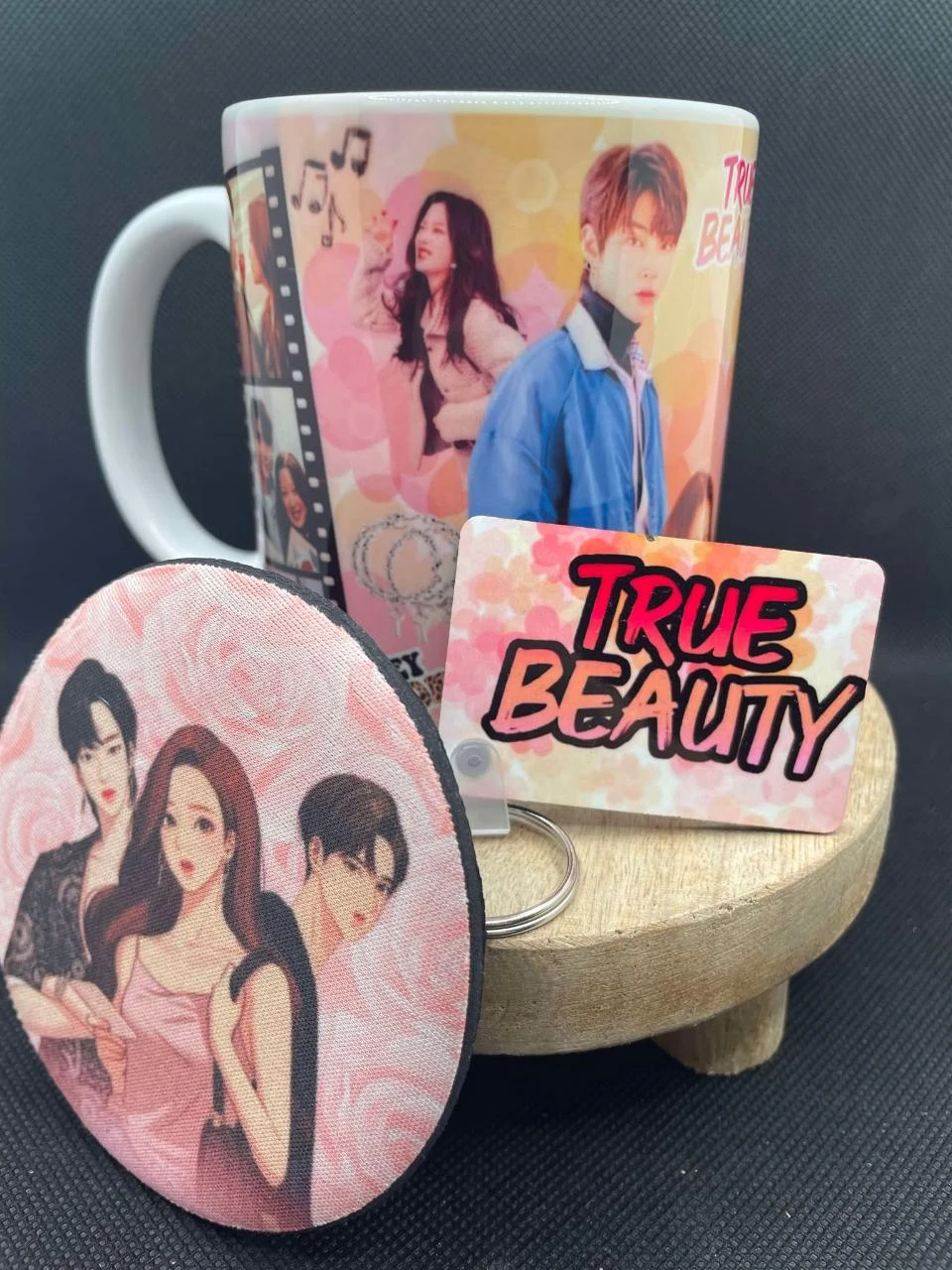 🎁 Set de Taza – Taza + Llavero + Posavasos – True Beauty 💖 – photo 2